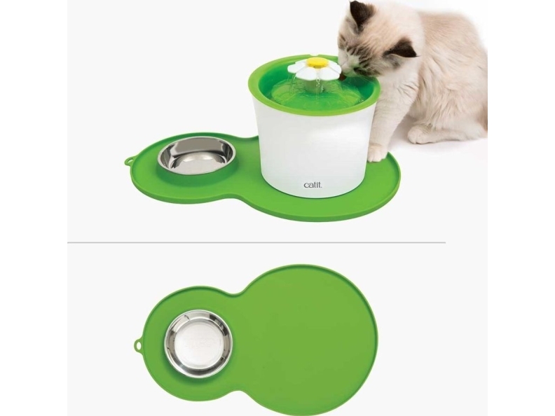 Catit CATIT Silikonmatta Peanut, grön 46x29cm | Sällskapsdjur - Katt - Andra katt tillbehör | GameStuff