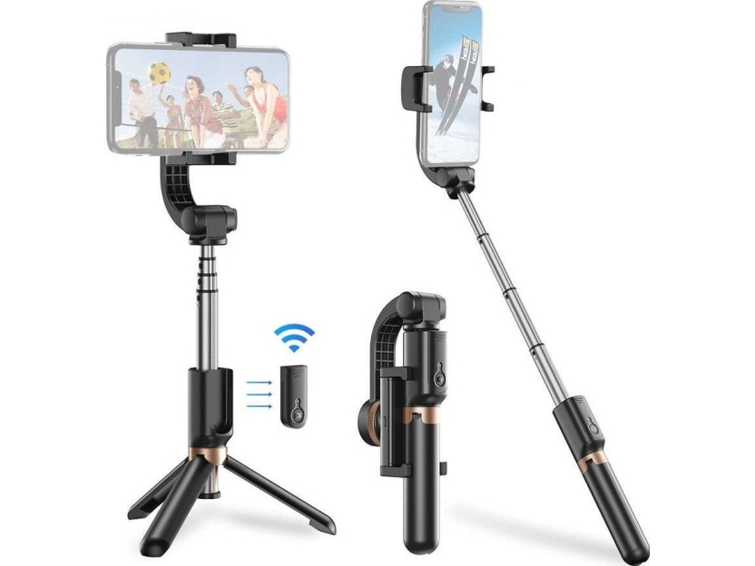 Selfie-stick Apexel Apexel Selfie-stick för mobil gimbal Tripod APL-D6 Bluetooth Handtag Universal | Tele & GPS - Mobil tillbehör - Selfie stång | GameStuff
