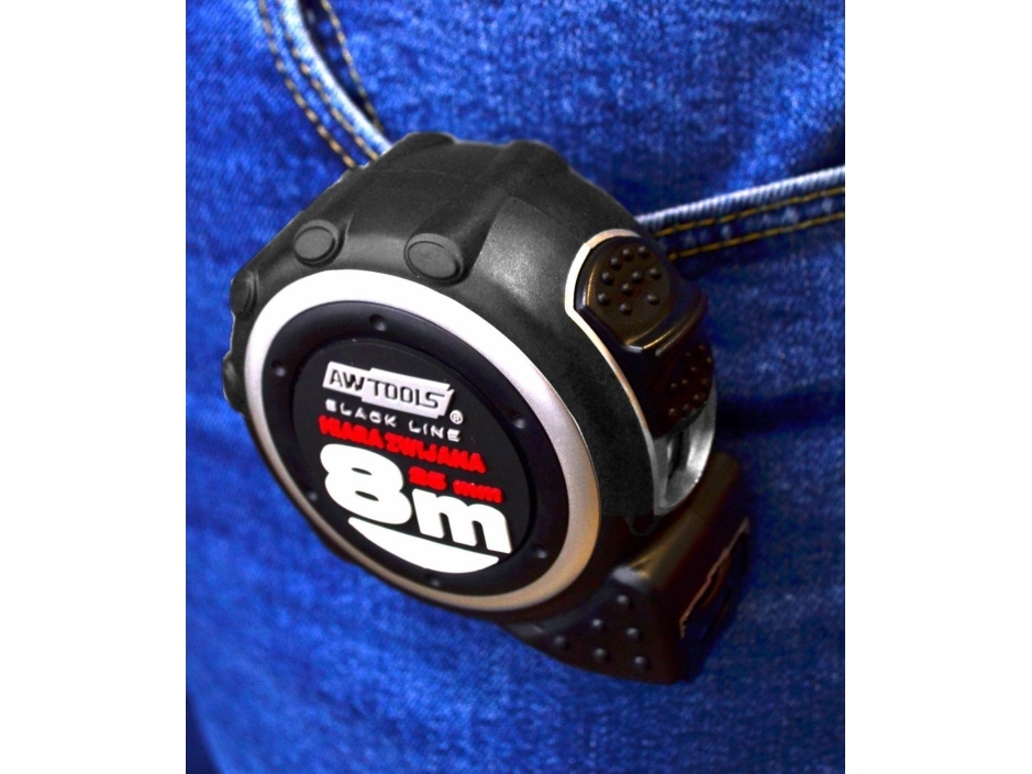 AW-verktyg AWTOOLS AWTOOLS ABS TPR 5 m/25 mm upprullat måttband AWBL25424 | Verktyg & Verkstad - Handverktyg - Mätverktyg & markering | GameStuff