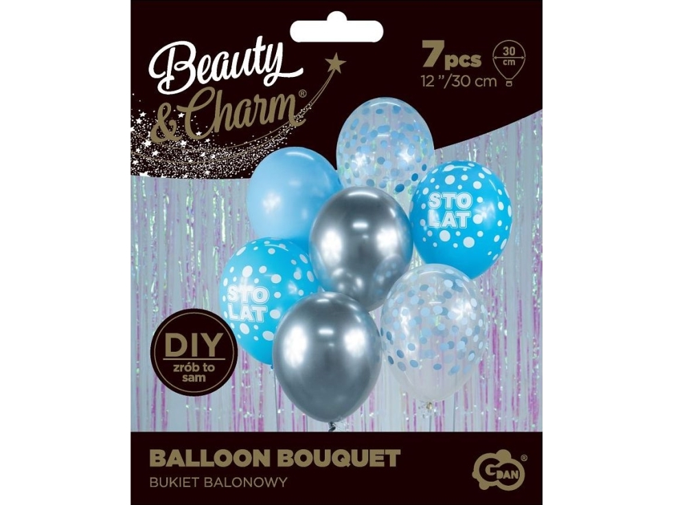 B&amp C silver-blue balloon bouquet A7 BB-SNS7 49074 | Trädgården - Pools & Vatten spel - Poolleksaker | GameStuff