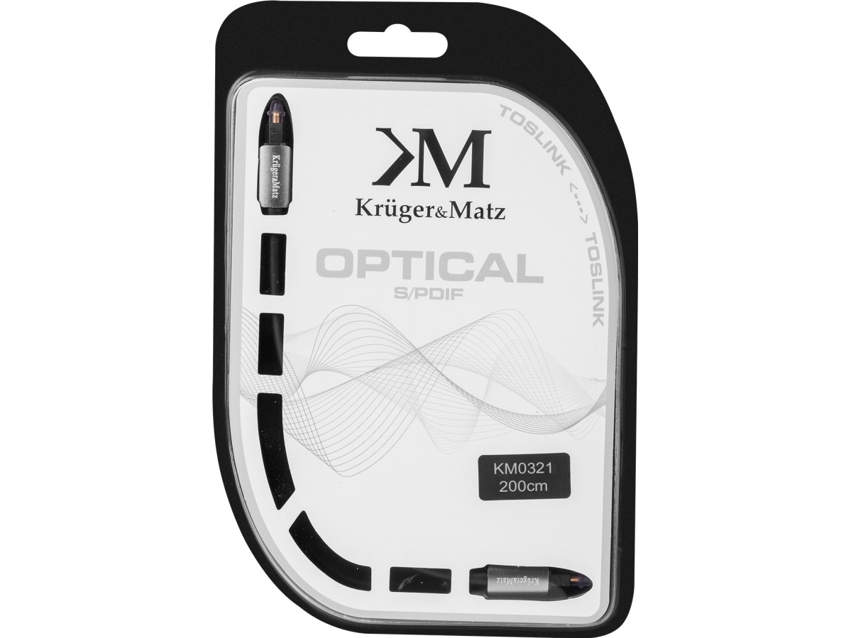 Optinis Kabelis Toslink-Toslink 2.0 M Kruger & Matz