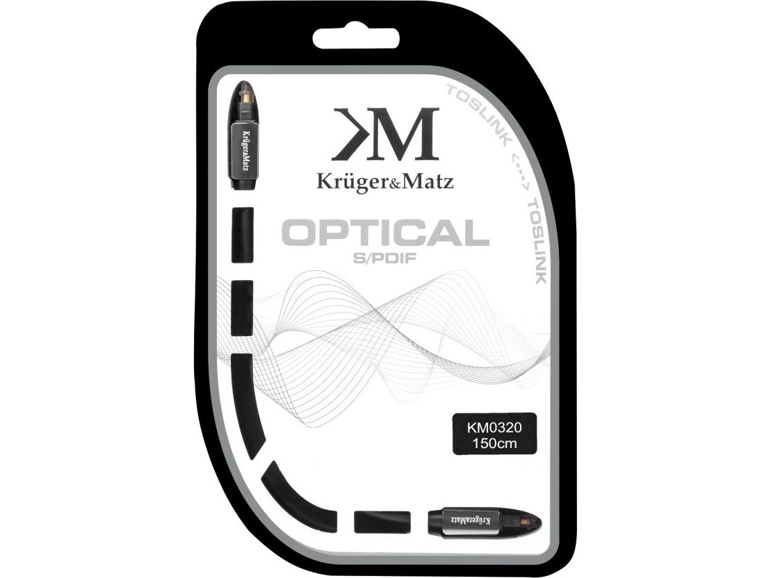 Optinis Kabelis Toslink-Toslink 1.5 M Kruger & Matz