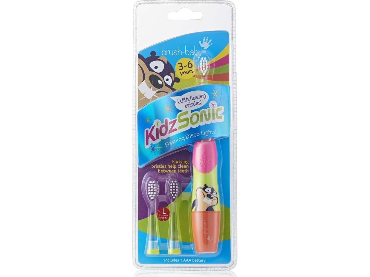 Børste-Baby Kidzsonic Pink/Orange Tandbørste
