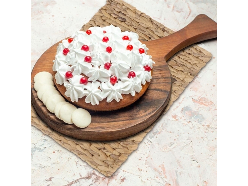 Vilde Natural pöytämatto, keittiömatto lautasen ja ruokailuvälineiden alle, suorakaiteen muotoinen, 43x34 cm