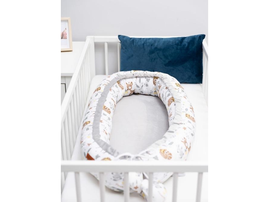 Sensillo COOKON VELVET 80x45 FOREST ADVENTURE VALKOINEN/8816