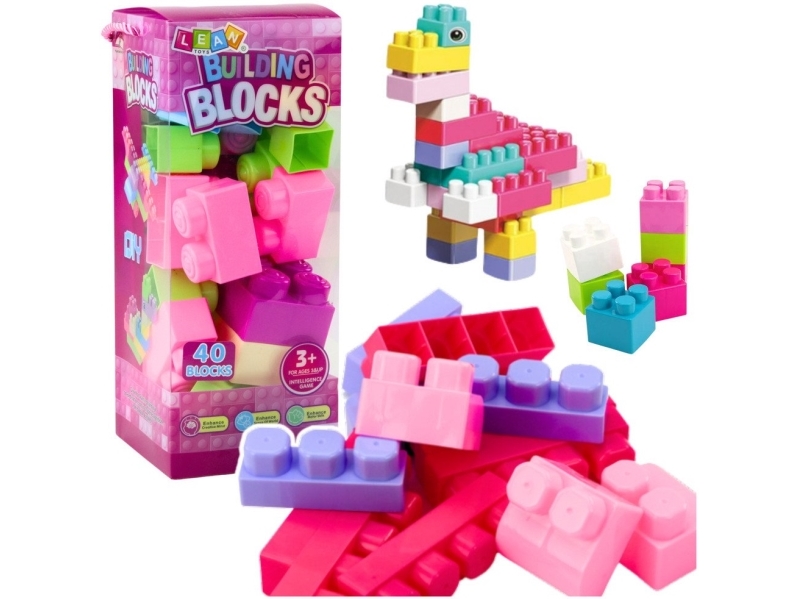 Bricks In A Box Large Construction Coloured 40Ele.