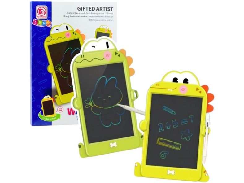 Ritplatta LCD Stylus Dinosaurie Grön | Skola & Hobby - Festdekorera - Klistermärken | GameStuff