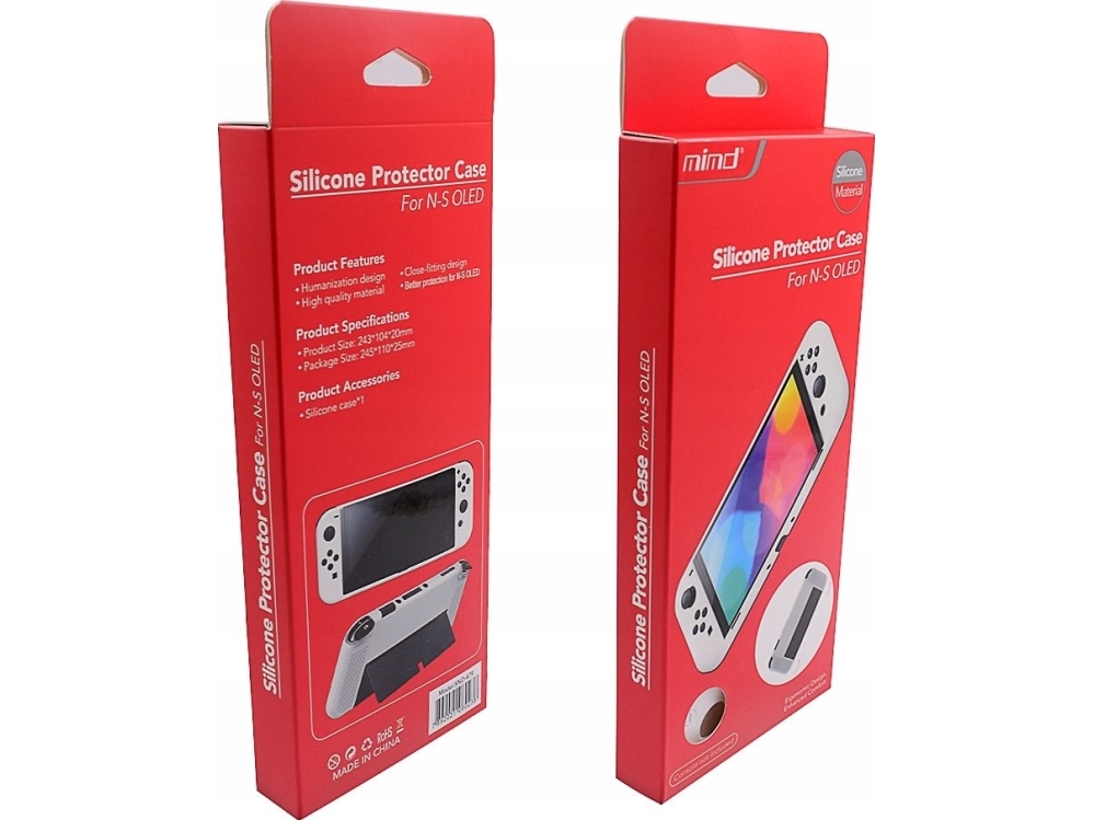 Mimd Silicone Cover Case For Nintendo Switch Oled/Black