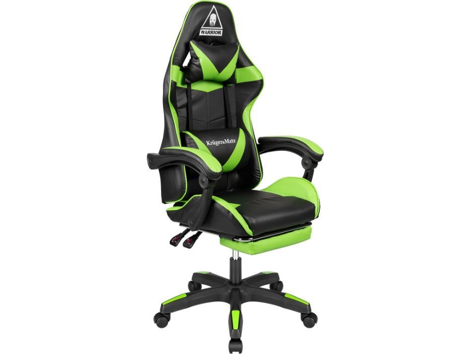 Kruger &Amp Matz Warrior Gx-150 Gaming Chair, Sort Og Grøn