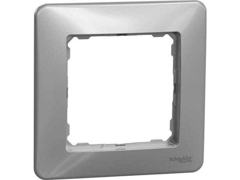 Schneider Electric Sedna Design 1-facks ram, silver aluminium | Lauritz Knudsen - LK FUGA - Rammer & Tangenter | GameStuff