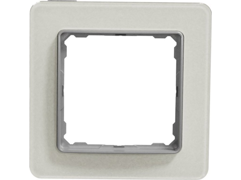 Schneider Electric Sedna Elements 1-Fach Rahmen Weißes Glas
