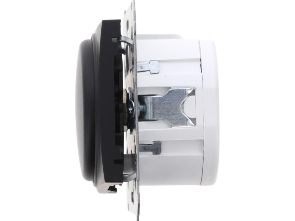 Kontakt-Simon Simon 54 To-polet drejedæmper til 230V dæmpbare LED'er (modul) 5-215W mat sort til 4-leder installation DS9L2.01/49