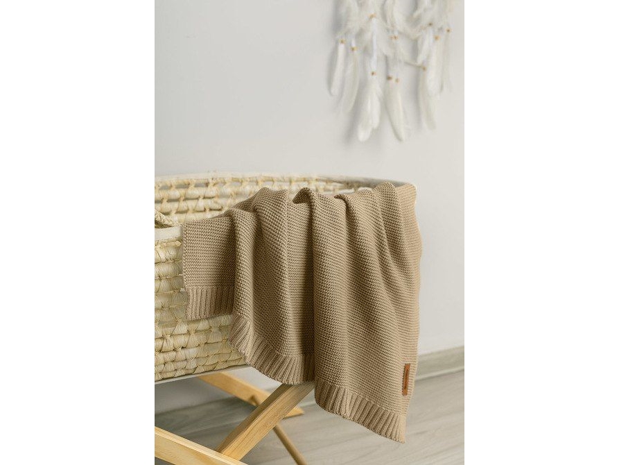 Sensillo Bamboo-Cotton Blanket 80X100 Cm Beige
