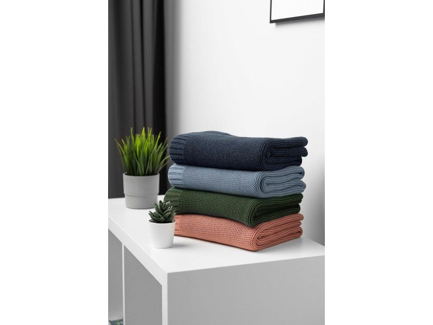 Sensillo pusle-/dyne 80x100 cm bambus/bomuld granat