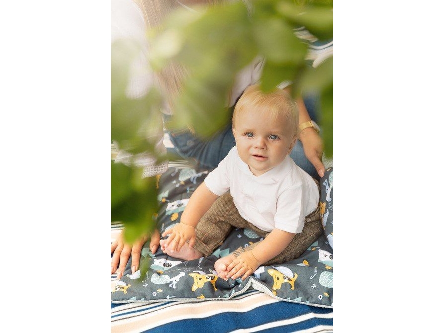 Sensillo TROLLEY SET WAFEL BOHO DIRTY PINK