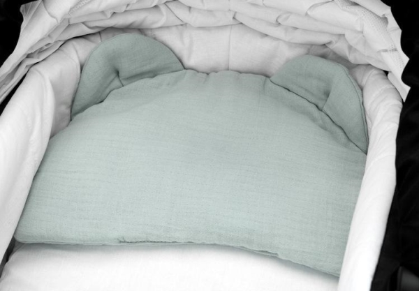 Sensillo MUSLINE PUSH CUSHION GRAPHITE (pude)