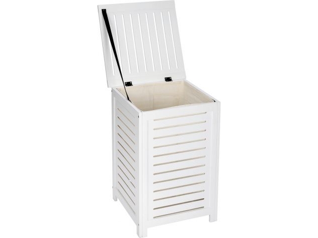 Medinis skalbinių krepšelis OSLO - rankšluosčių saugykla, WENKO