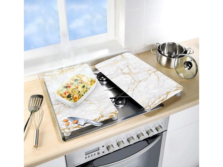 Apsauginės plokštės marmurinei viryklei, 2 vnt., Wenko