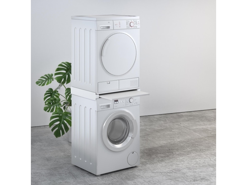 Maclean hyldeadapter til vaskemaskine og tørretumbler Maclean MC-890 aluminium, universal, maks. 60 kg