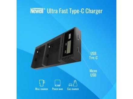 Newell Ultra Fast Type-C-laddare för batterier i NP-F- och NP-FM-serien för Sony | EL Artiklar - Batteri - Batteriladdare | GameStuff