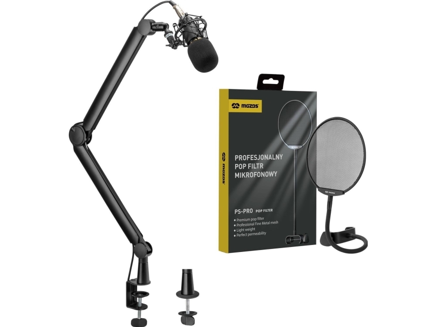 Mozos Mozos Sb39 - Mikrofon-Tischstativ + Ps-Pro Mikrofon-Popfilter