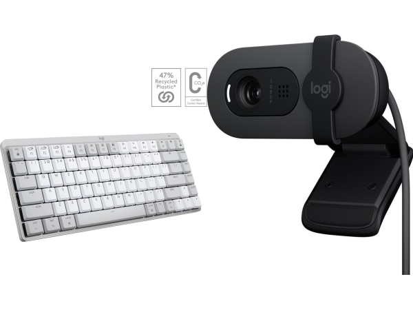 Klawiatura Logitech Mx Mechanical Mini For Mac (920-010799) + Brio 100 (960-001585)