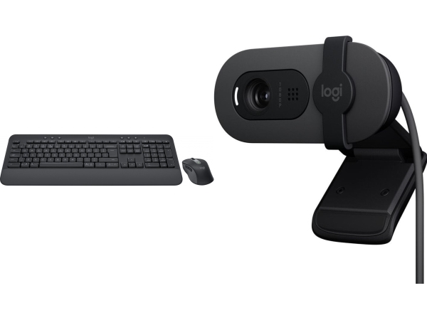 Logitech Mk650 Tastatur + Maus (920-011004) + Brio 100 (960-001585)