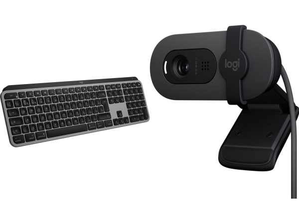 Klawiatura Logitech Mx Keys S For Mac (920-011637) + Brio 100 (960-001585)