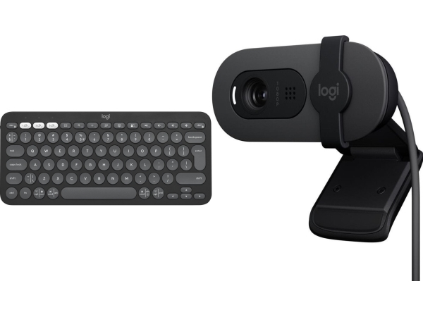 Logitech Pebble Keys 2 K380s Tastatur (920-011851) + Brio 100 (960-001585)