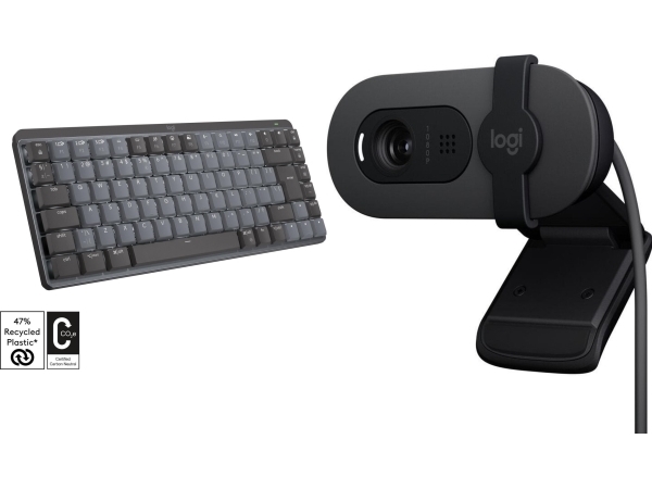 Klawiatura Logitech Mx Mechanical Mini (920-010780) + Brio 100 (960-001585)