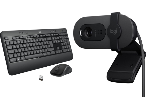 Klawiatura + Mysz Logitech Mk540 Advanced Us (920-008685) + Brio 100 (960-001585)