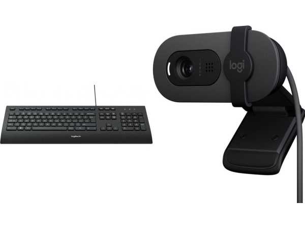 Logitech Tastatur K280e (920-005217) + Brio 100 (960-001585)