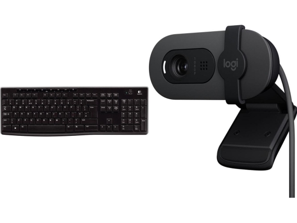 Logitech Tastatur K270 (920-003738) + Brio 100 (960-001585)