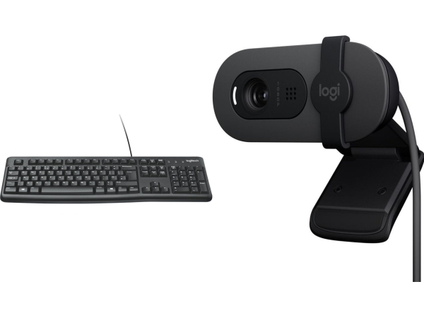 Logitech K120 Tastatur (920-002509) + Brio 100 (960-001585)