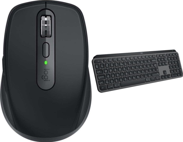 Mysz Logitech Mx Anywhere 3S For Business (910-006958) + Mx Keys S Bezprzewodowa Graphite Us (920-011587)