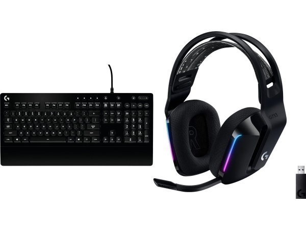 Logitech G213 Prodigy Keyboard (920-008093) + G733 Lightspeed Sort (981-000864)