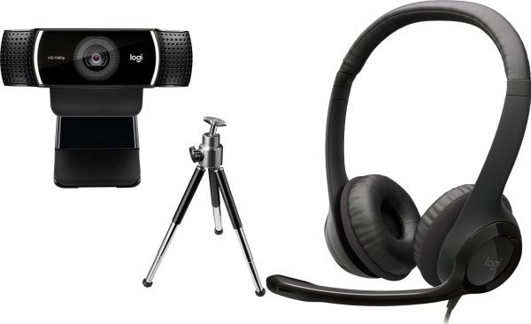 Logitech C922 Pro Webcam (960-001088) + H390 (981-000406)