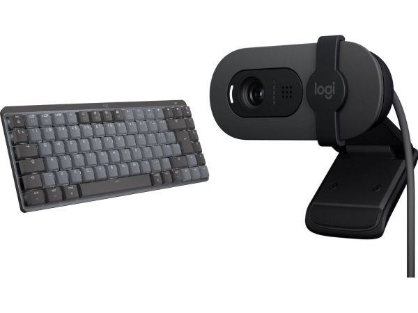 Klawiatura Logitech Mx Mechanical Mini For Mac (920-010837) + Brio 100 (960-001585)