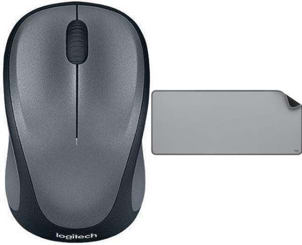 Logitech M235 Maus (910-002201) + Studio Series - Mid Grey (956-000052)