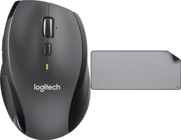 Mysz Logitech M705 Marathon (910-001949) + Studio Series - Mid Grey (956-000052)