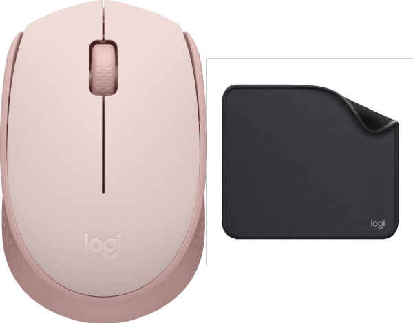 Mysz Logitech M171 Różowa (910-006865) + Studio Series - Graphite (956-000049)