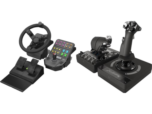 Logitech G Saitek Farm Sim Controller (945-000062) + G X56 Hotas Lenkrad (945-000059)