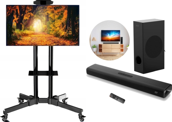 Mozos Mozos Bodenständer 1500 32'' - 60'' + Soundbar Theater