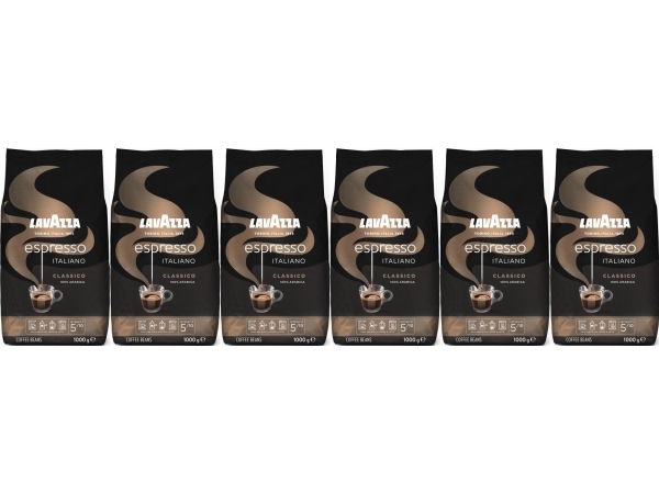 Kawa Ziarnista Lavazza 6 X Kawa Ziarnista Lavazza Espresso Italiano Classico 1 Kg