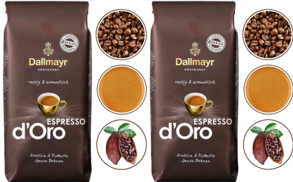Dallmayr Espresso Doro 2 Kg Bohnenkaffee