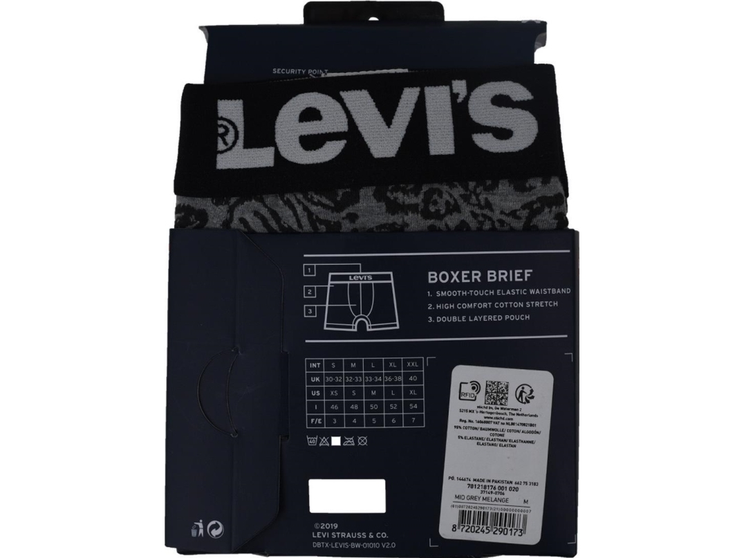 Levi`s Levi's Boxer 2 Pairs Briefs 37149-0706 szary S