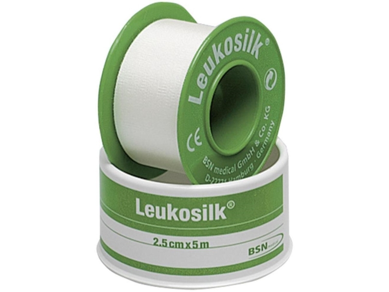 LEUKOSILKKI 5 M X 2,50 CM