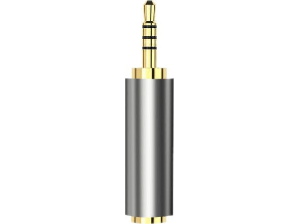 AV-adapter Mozos Jack 2,5 mm til Jack 3,5 mm sølv (MA3525)