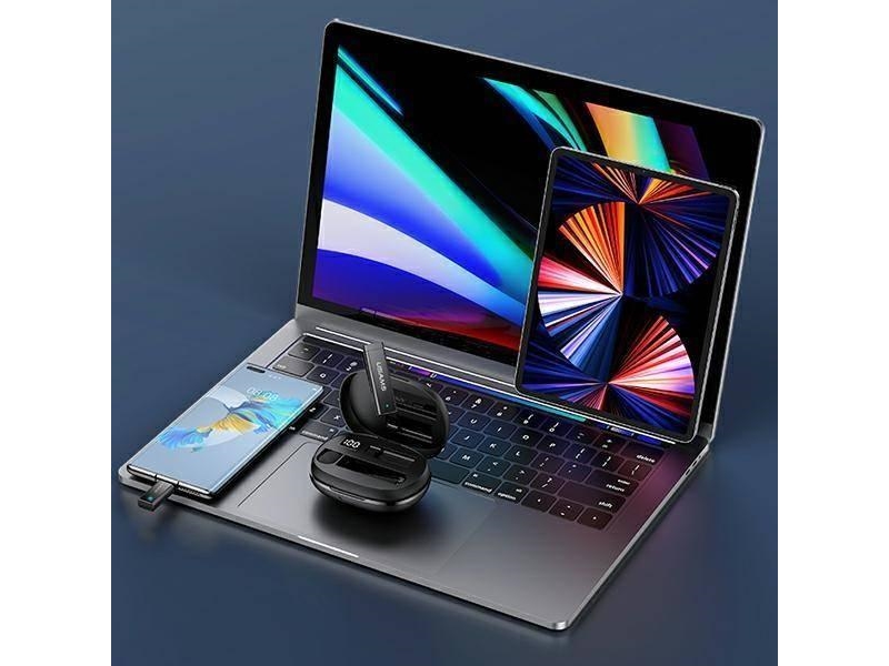 Usams Usams Microphone Enc Wireless Lavalier Microphone 2.4G Wireless Lavalier Microphone Lightning Zb244mkf01 (Us-Zb244)