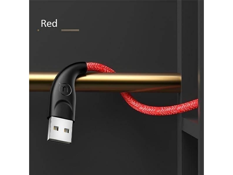 Usams Usb-A - Lightning 3 M Usb-Kabel Rød (6958444983592)